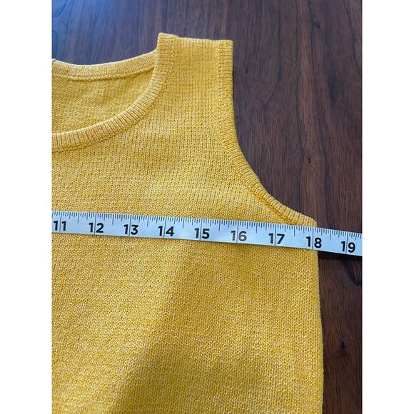 J.S.S knit wear jacket 2 pcs suit Sm yellow black cream button detail classic - Picture 13 of 16